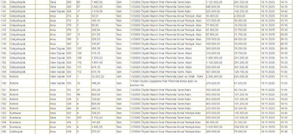 Konya'da hazine arazileri çok ucuza satılacak! Sadece 40 bin TL 7